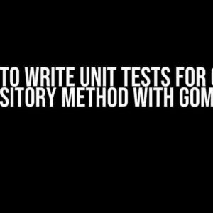 How to Write Unit Tests for GORM Repository Method with Gomock?