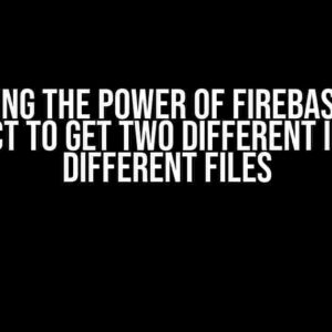 Unlocking the Power of Firebase: Using React to Get Two Different IDs in Different Files